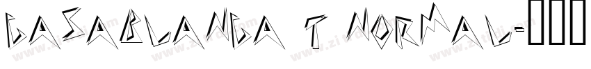 Casablanca T Normal字体转换